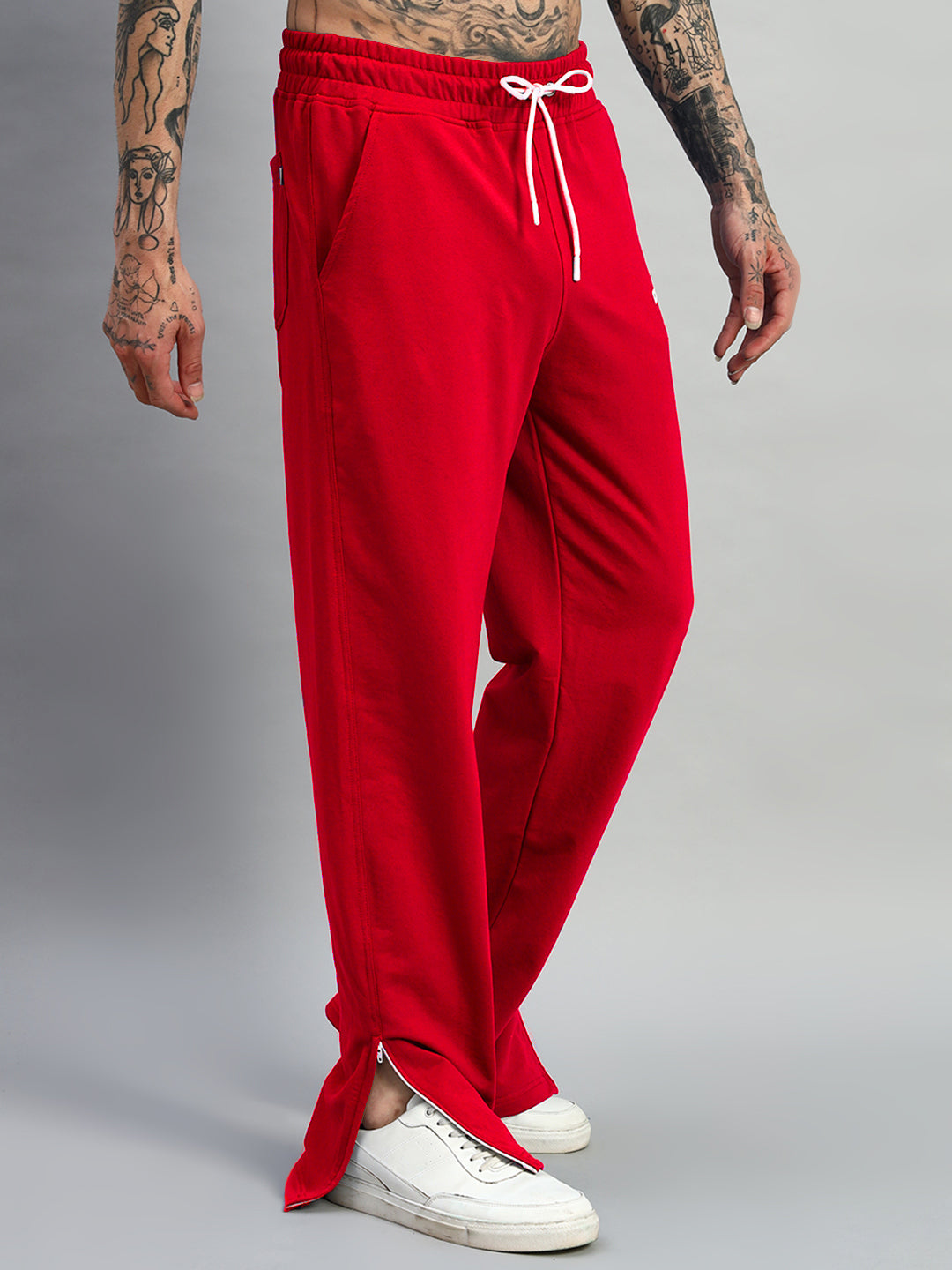 HERSHEY SIDE SLIT JOGGERS (RED)