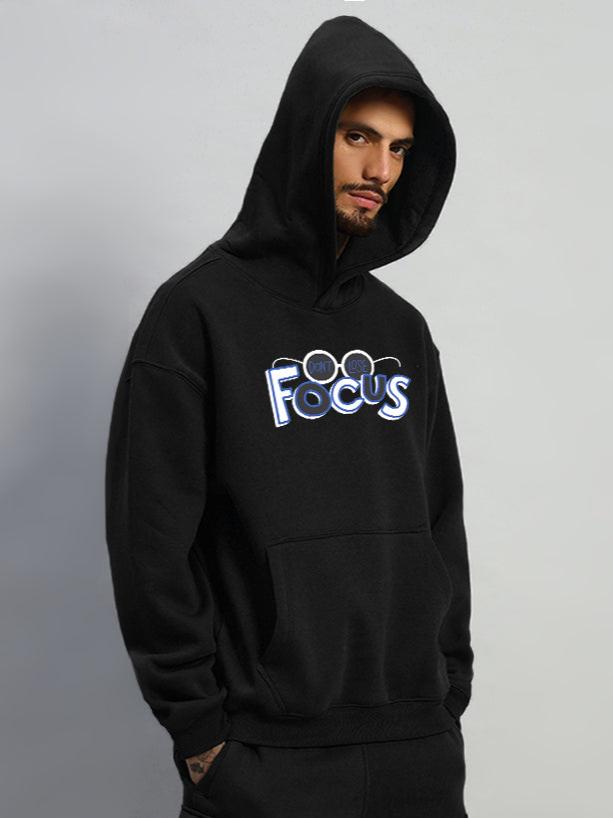 Focus Fleece Hoodie (Black)