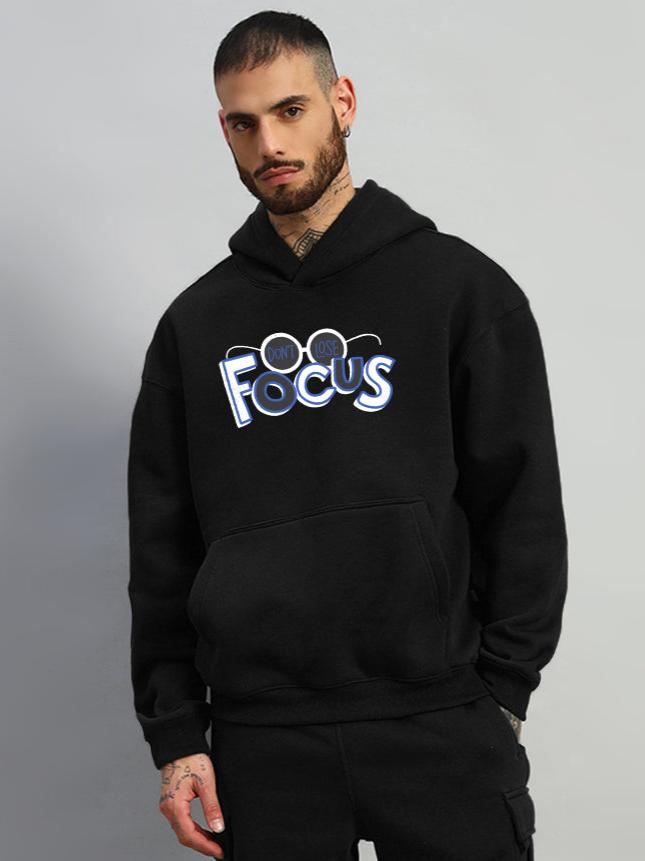 Focus Fleece Hoodie (Black)