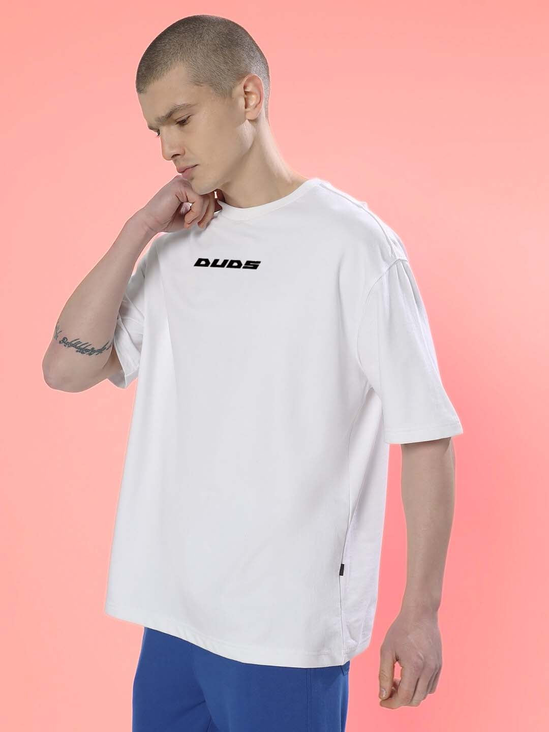 Think Higher Over-Sized T-Shirt (White)