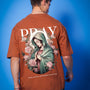 Pray Over-Sized T-Shirt (Brown)