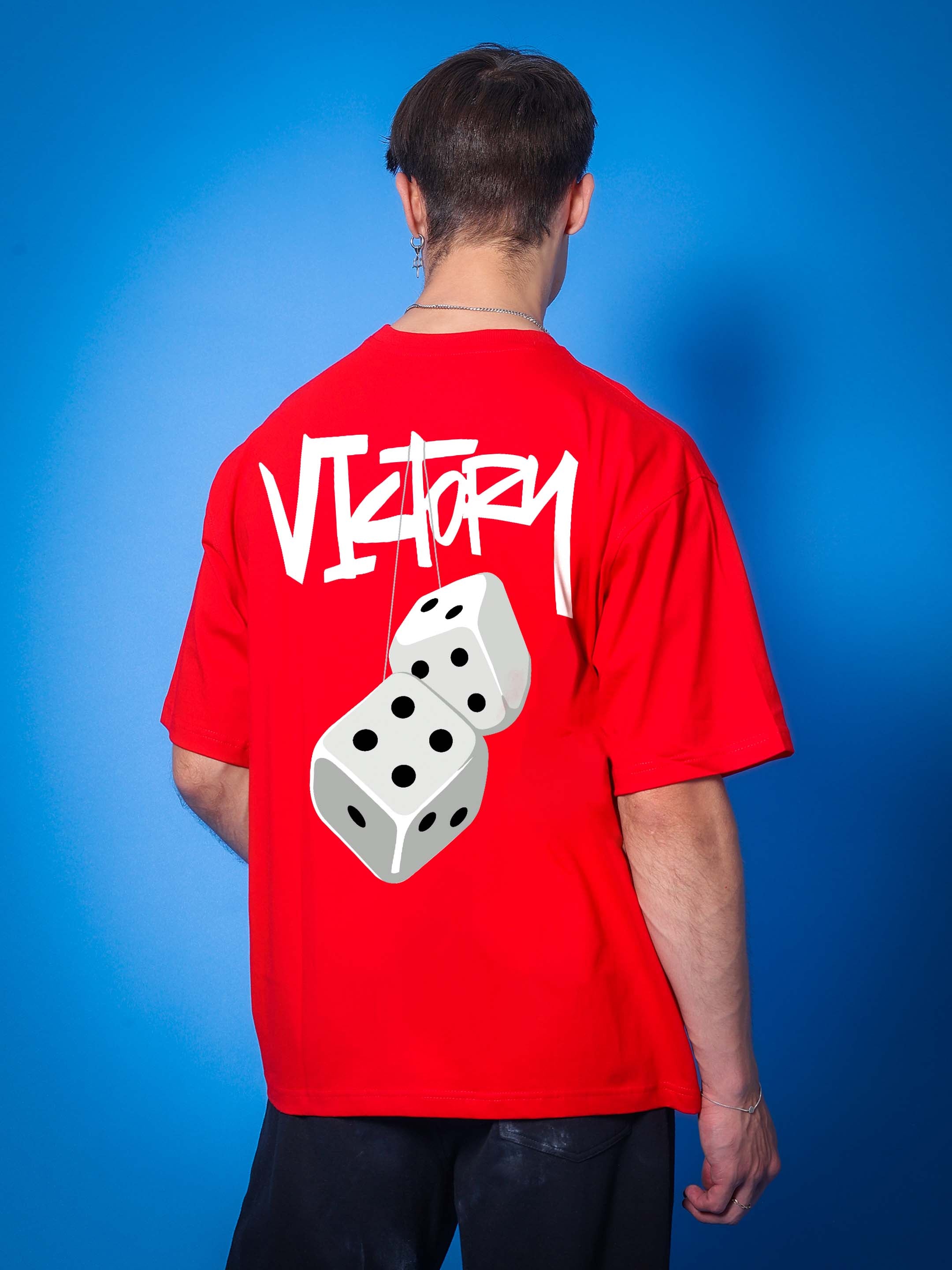 Victory Over-Sized T-Shirt (Red)