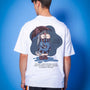 Blue Lapin Over-Sized T-Shirt (White)