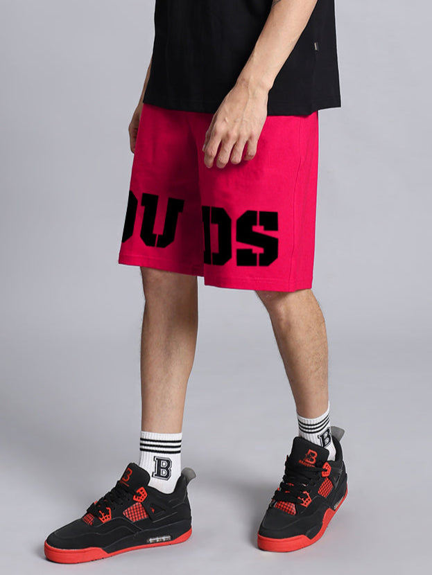 CHERRY BLOSSOM REGULAR FIT SHORTS (RED)