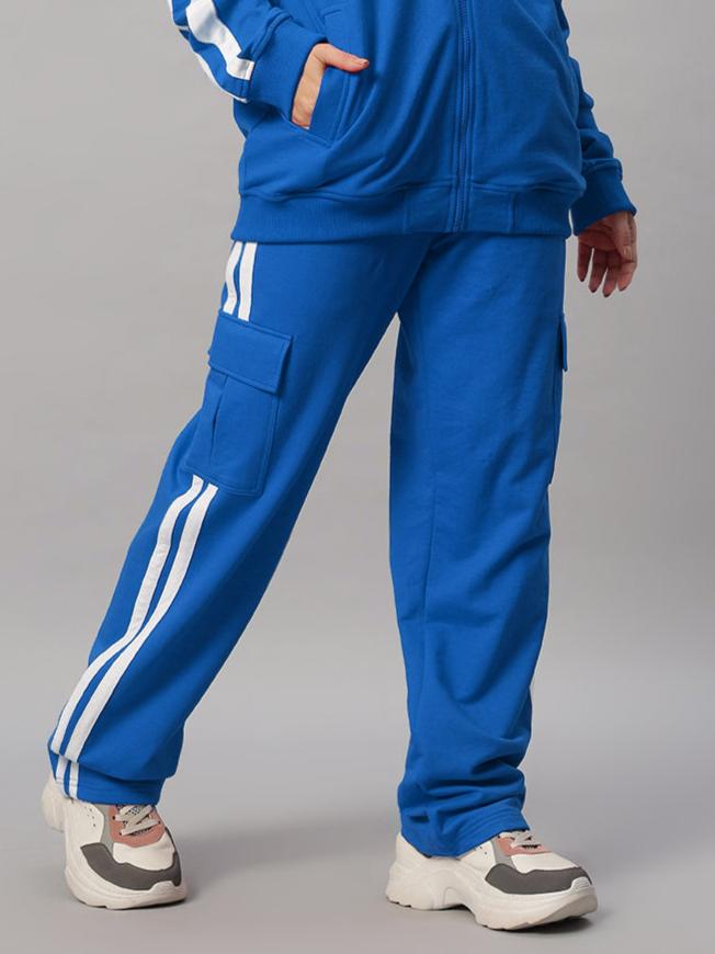 WOMEN'S SCOTIA STRIPE JOGGERS (ROYAL BLUE)