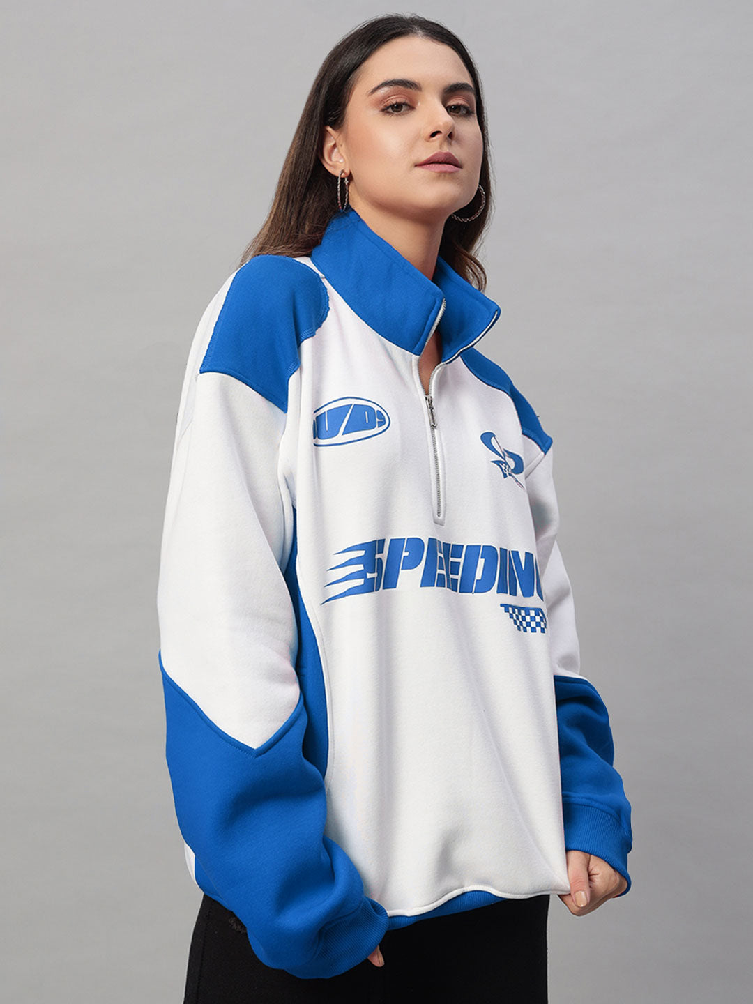 WOMEN'S SPEEDING COLORBLOCK JACKET (ROYAL BLUE)