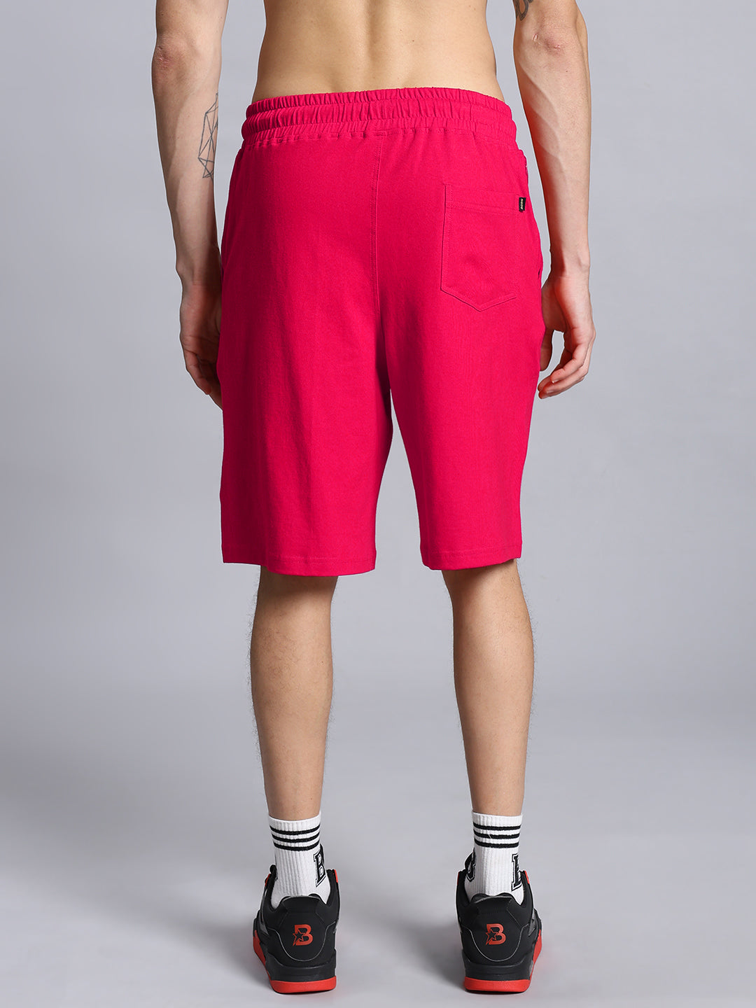 CHERRY BLOSSOM REGULAR FIT SHORTS (RED)