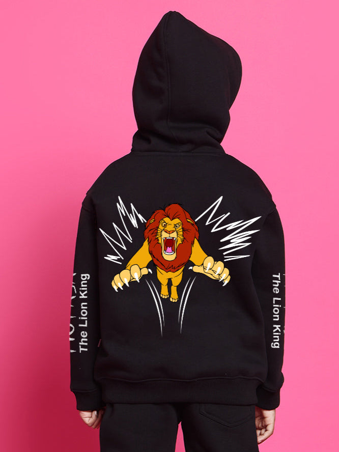 Mufasa Oversized Hoodie Boys & Girls (Black)