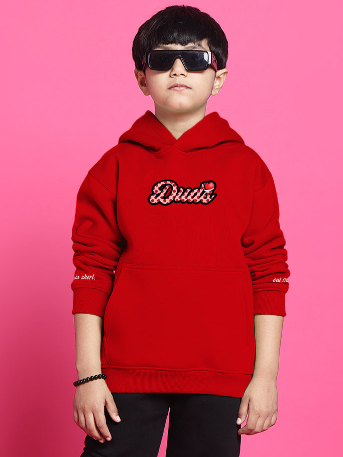 CUPCAKE OVERSIZED HOODIE BOYS & GIRLS (RED)