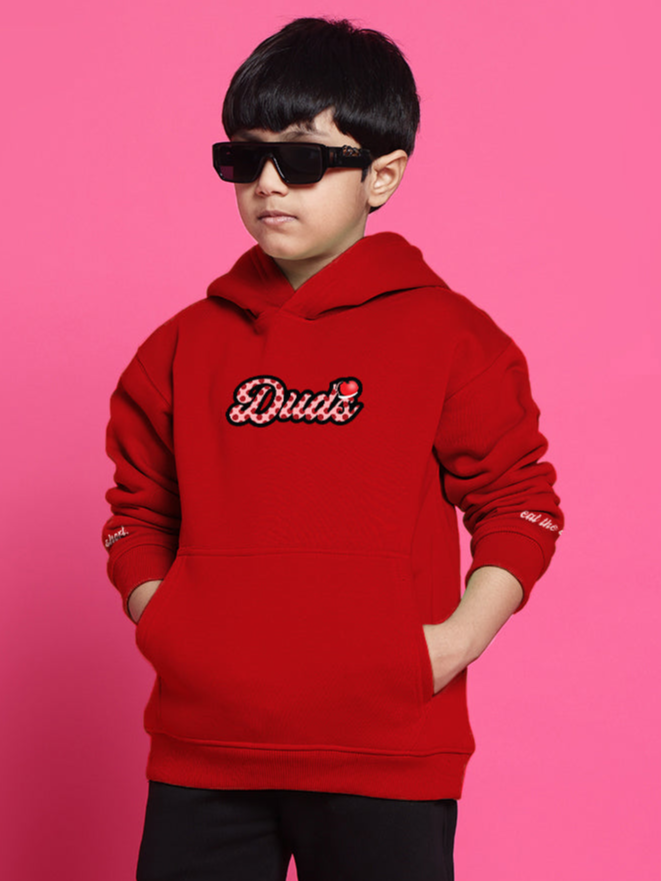 CUPCAKE OVERSIZED HOODIE BOYS & GIRLS (RED)