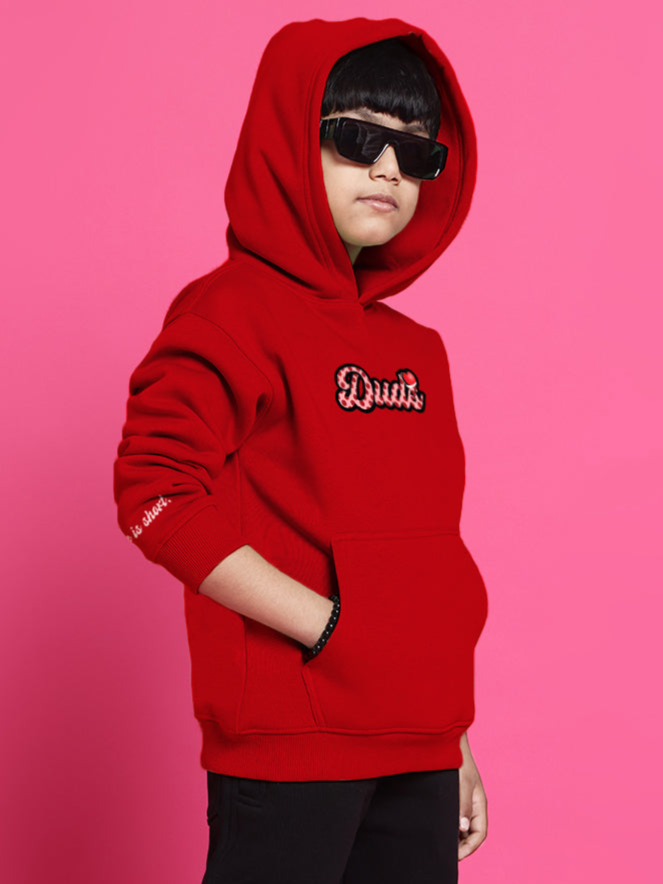 CUPCAKE OVERSIZED HOODIE BOYS & GIRLS (RED)