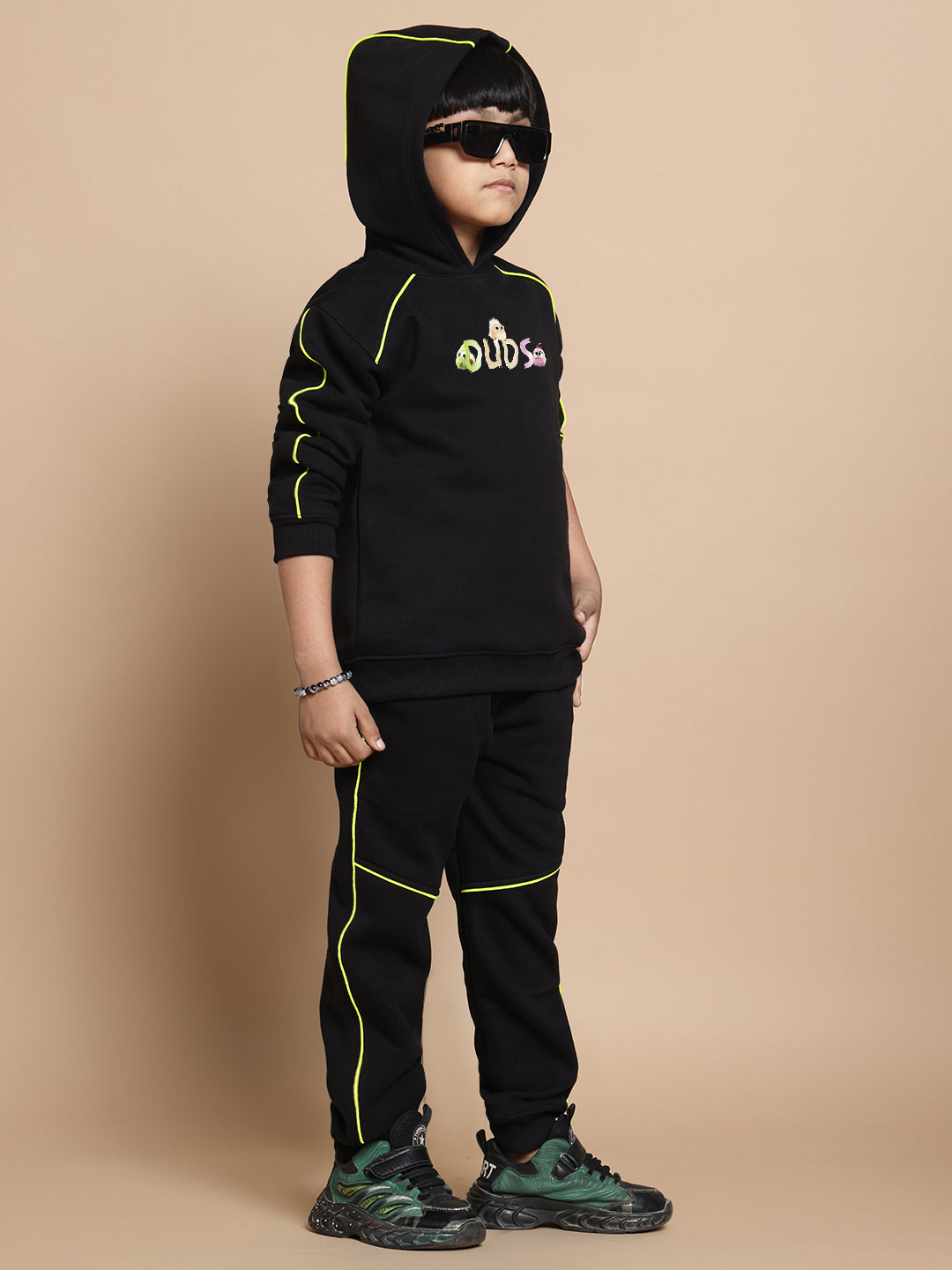 CUTE ANGRY BIRD CO-ORD FOR BOYS & GIRLS (BLACK)