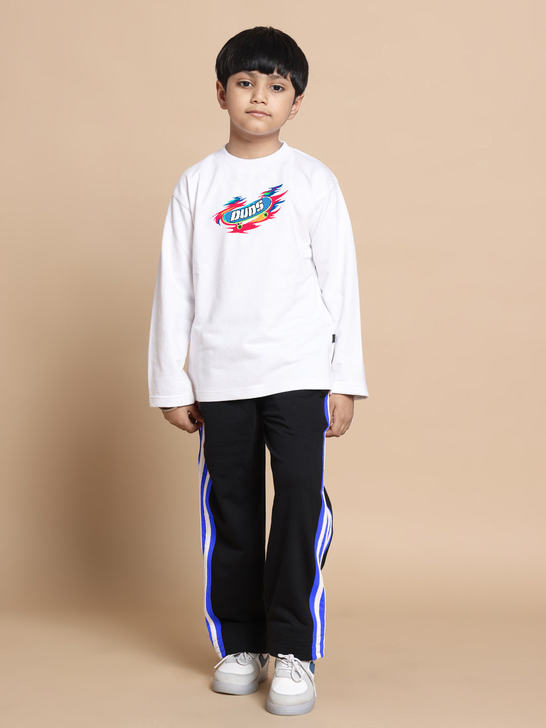 ALIEN CO-ORD FOR BOYS & GIRLS (WHITE-BLACK)