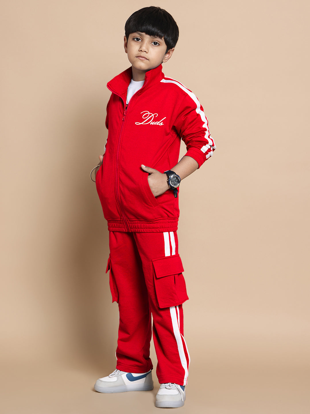 Scotia Co-Ord Set For Boys & Girls (Red)