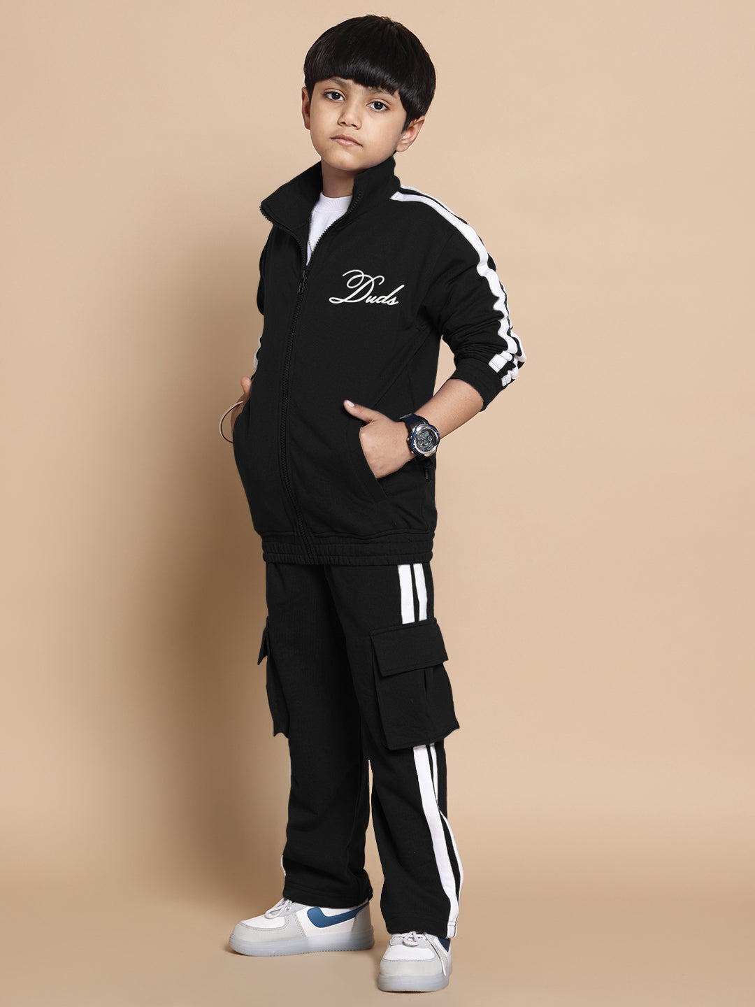 Scotia Co-Ord Set For Boys & Girls (Black)