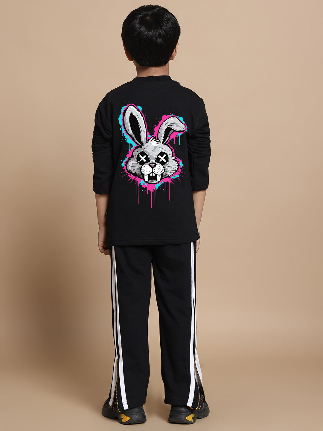 INSANE RABBIT CO-ORD SET FOR BOYS & GIRLS (BLACK)