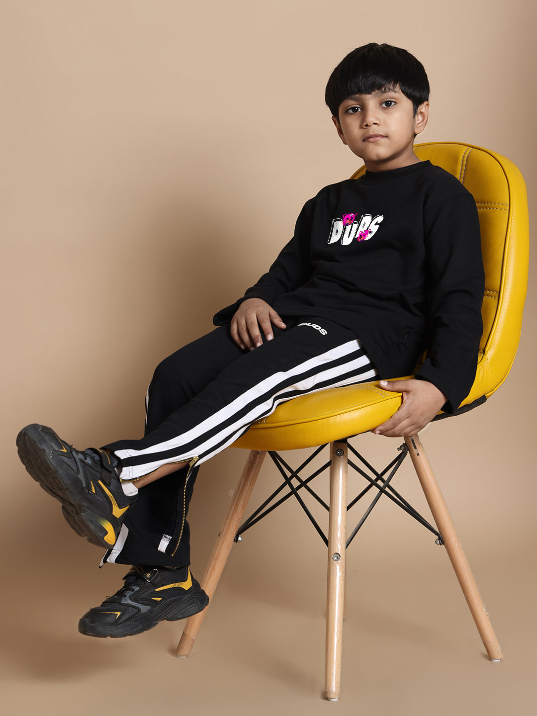 I'M OK CO-ORD SET FOR BOYS & GIRLS (BLACK)