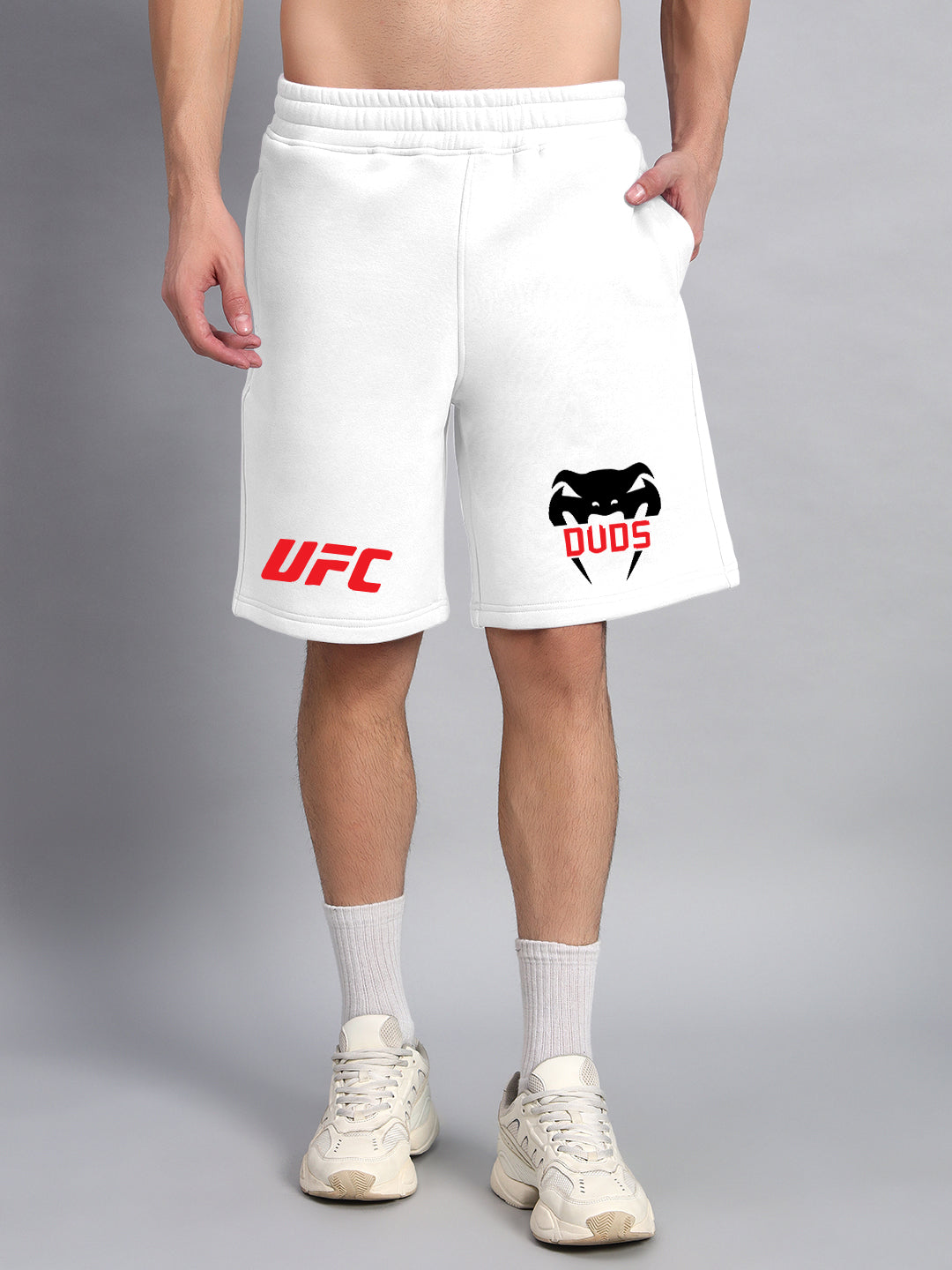 Venum Fleece Shorts (White)