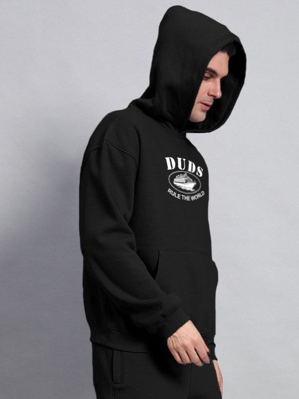 Rule The World Oversized Hoodie (Black)