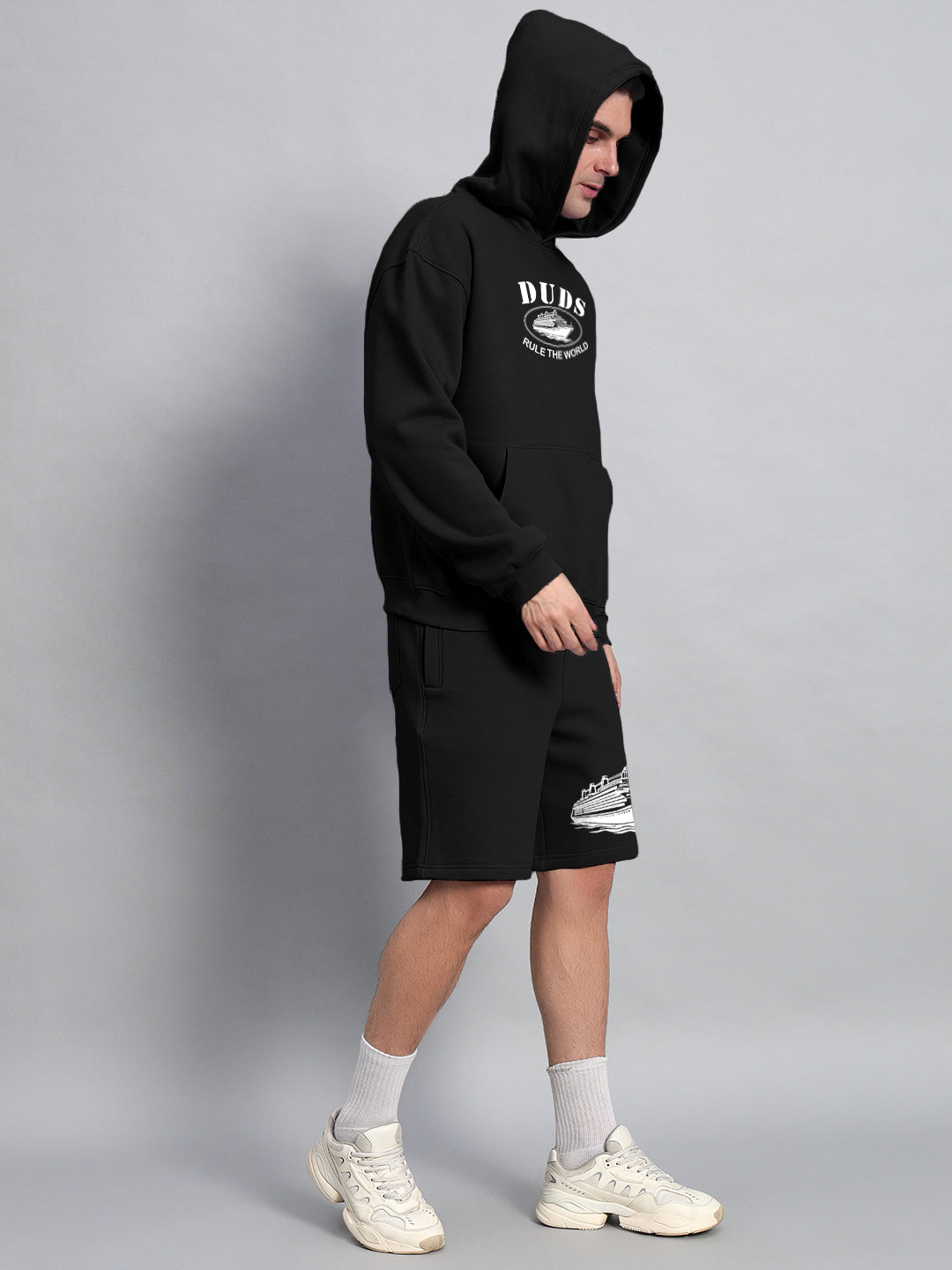 RULE THE WORLD FLEECE CO-ORD (BLACK)