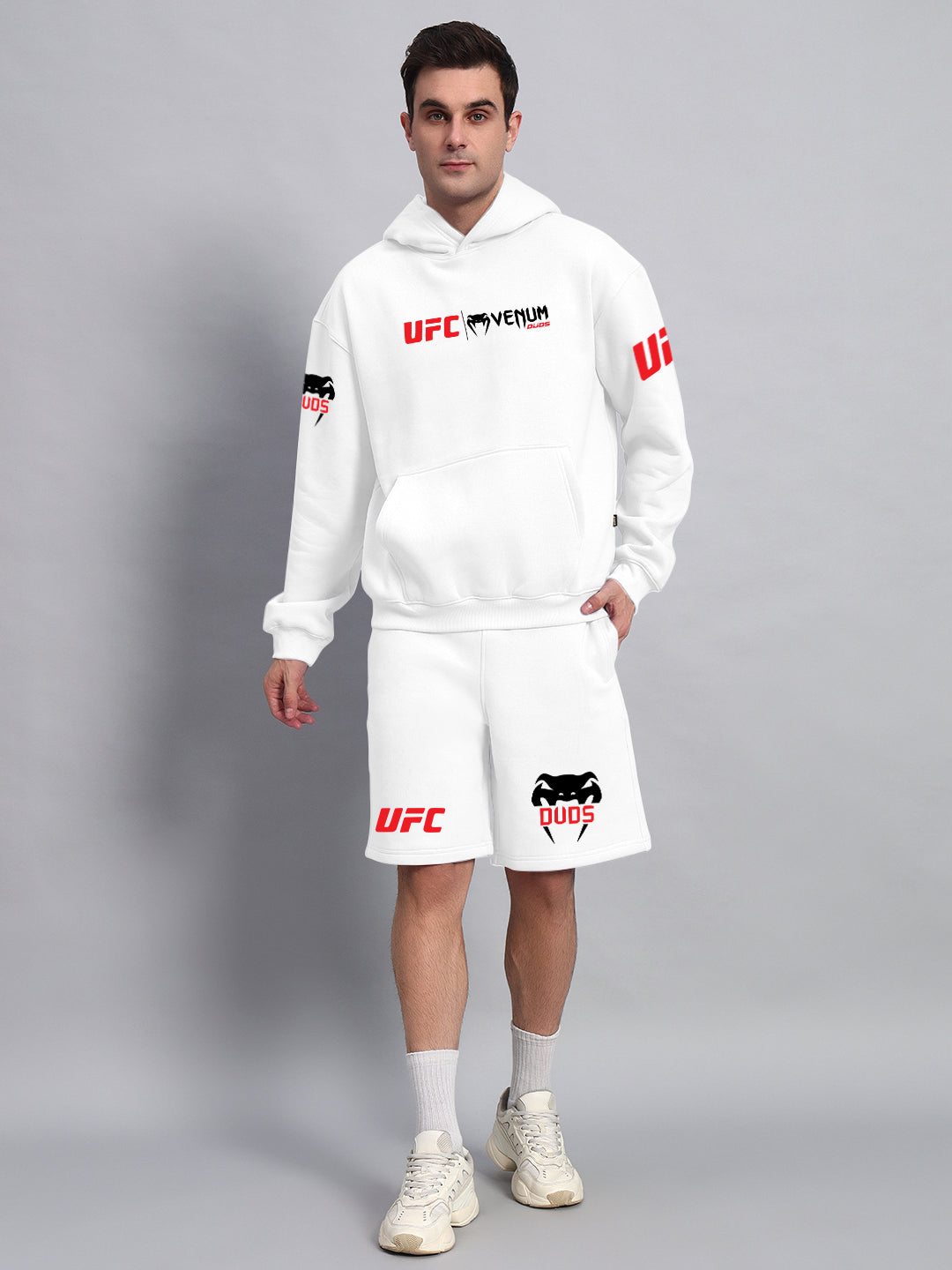 Venum Fleece Shorts (White)