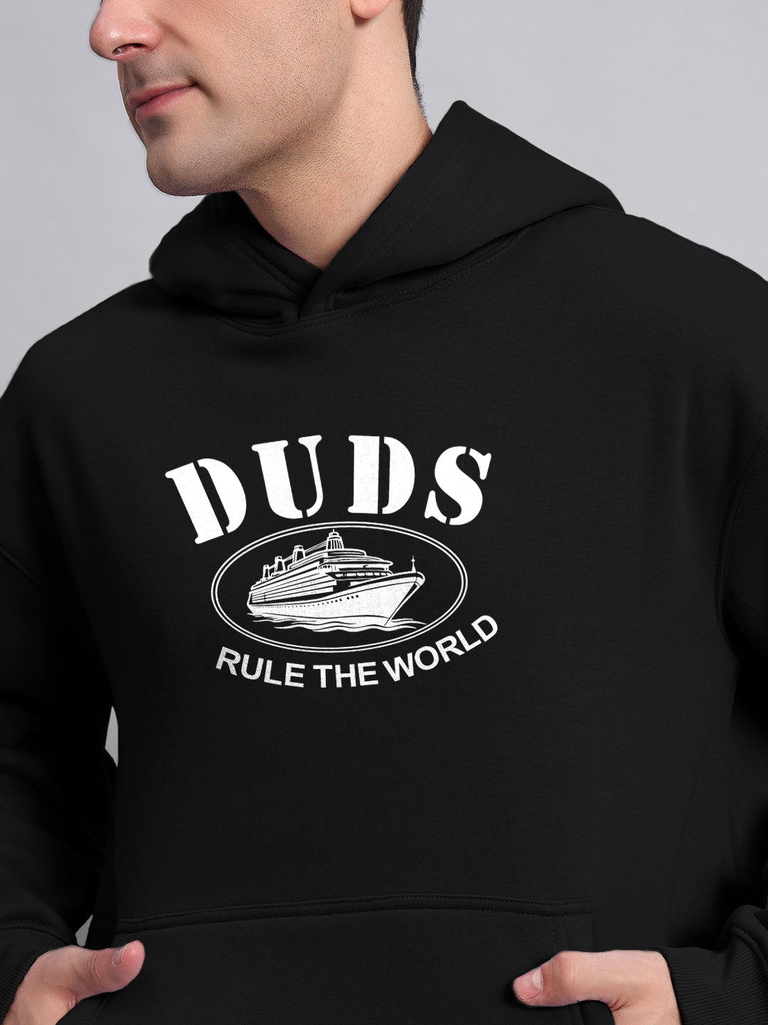 Rule The World Oversized Hoodie (Black)