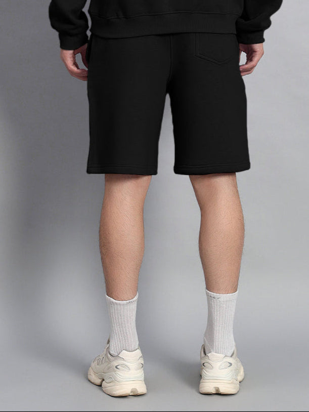 Rule The World Fleece Shorts (Black)