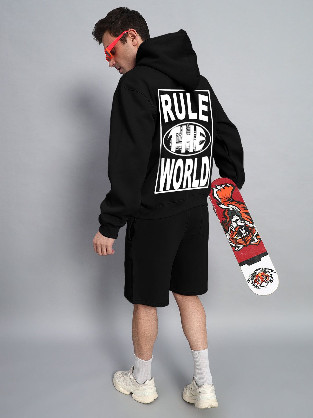 Rule The World Fleece Shorts (Black)