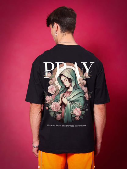 Pray Over-Sized T-Shirt (Black)