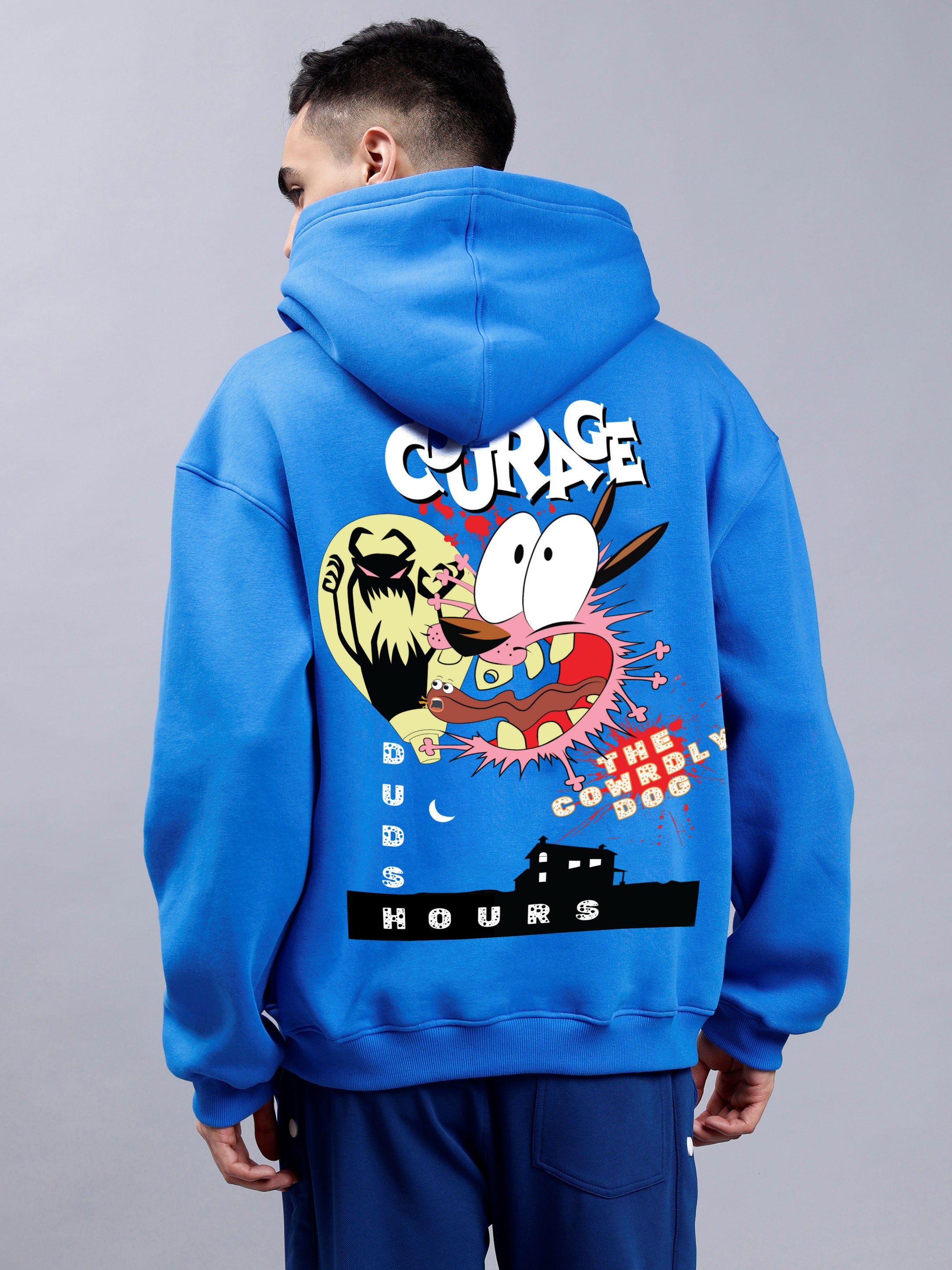 Courage Oversized Hoodie (Royal Blue)