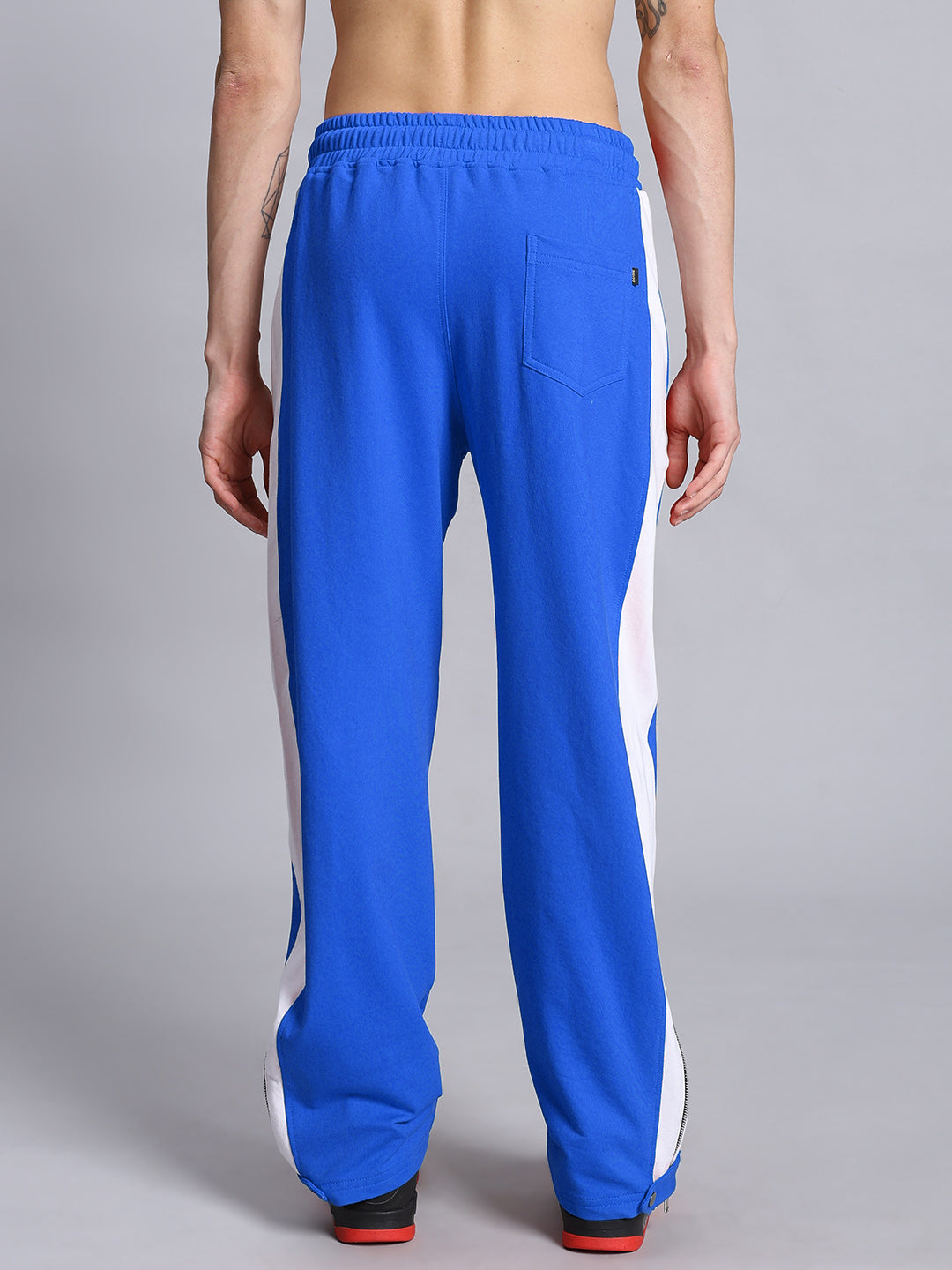 WONDER SLIT ZIPPER JOGGERS (BLUE WHITE)