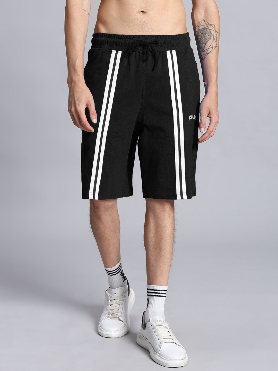 OUTLOOK SUMMER CO-ORD SHORTS SET (BLACK)