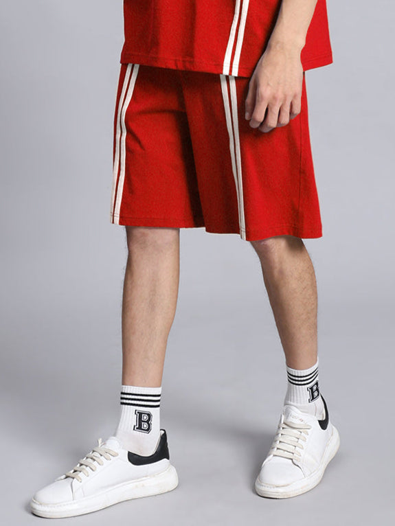 OUTLOOK REGULAR FIT SHORTS (RED)