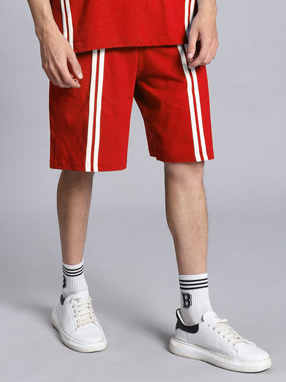 OUTLOOK REGULAR FIT SHORTS (RED)