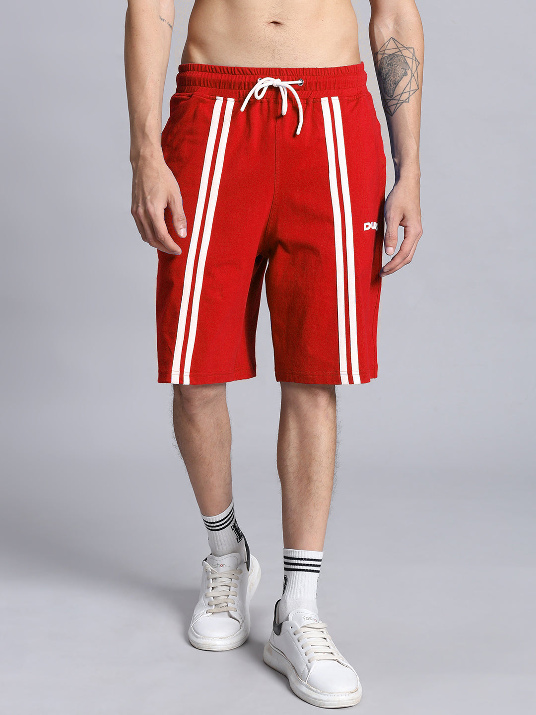 OUTLOOK SUMMER CO-ORD SHORTS SET (RED)