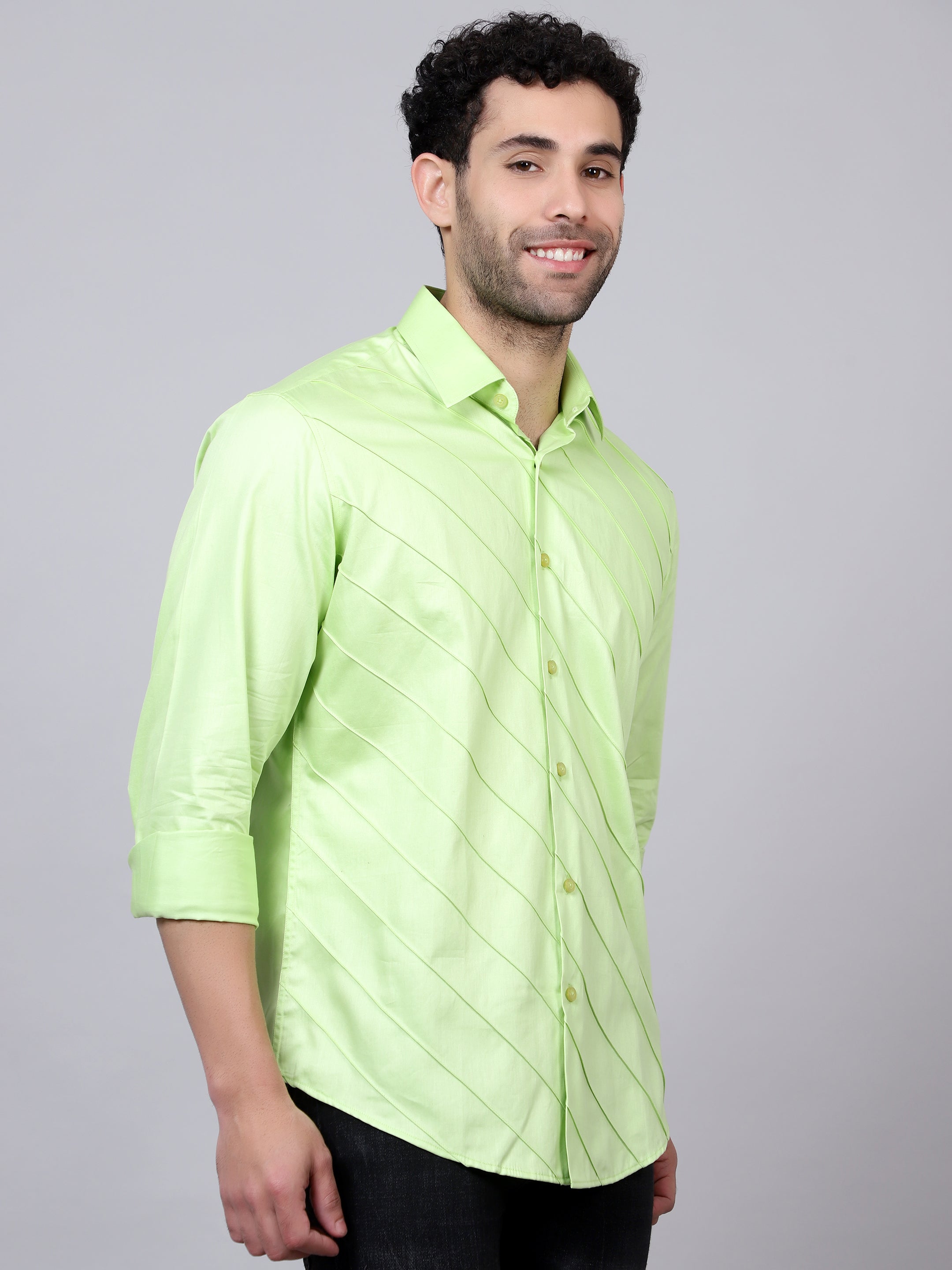 Neon green sales designer shirt