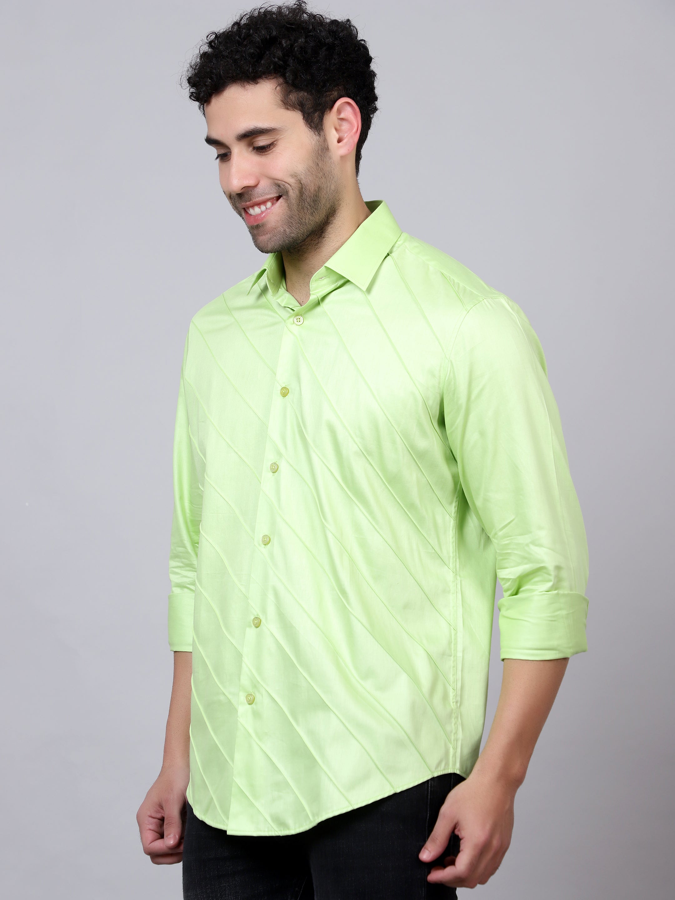 Neon green sales designer shirt